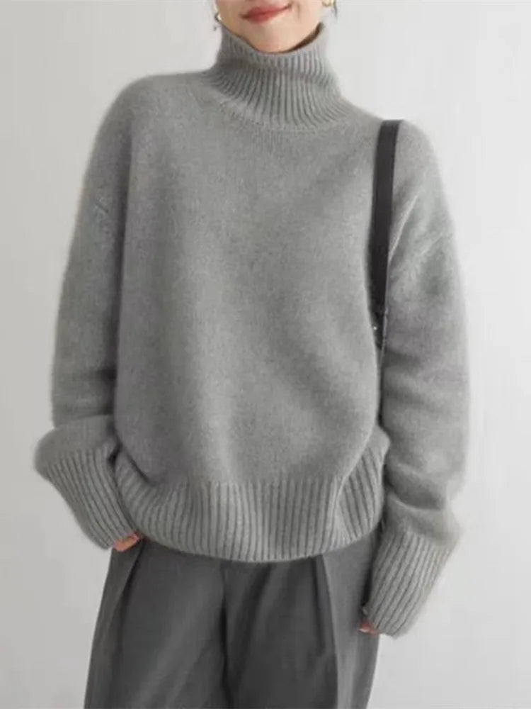 Linea Cashmere | Pull col roulé