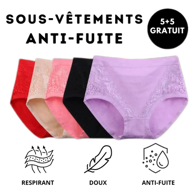 SlipSecure™ | Sous-vêtements Confortables et Imperméables | 5+5 GRATUIT