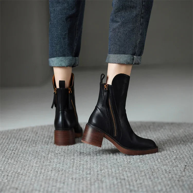 Emma | Bottines en Cuir Premium