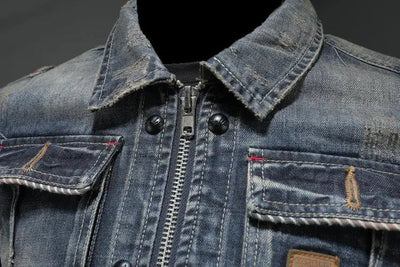 Carl - Veste en denim rétro