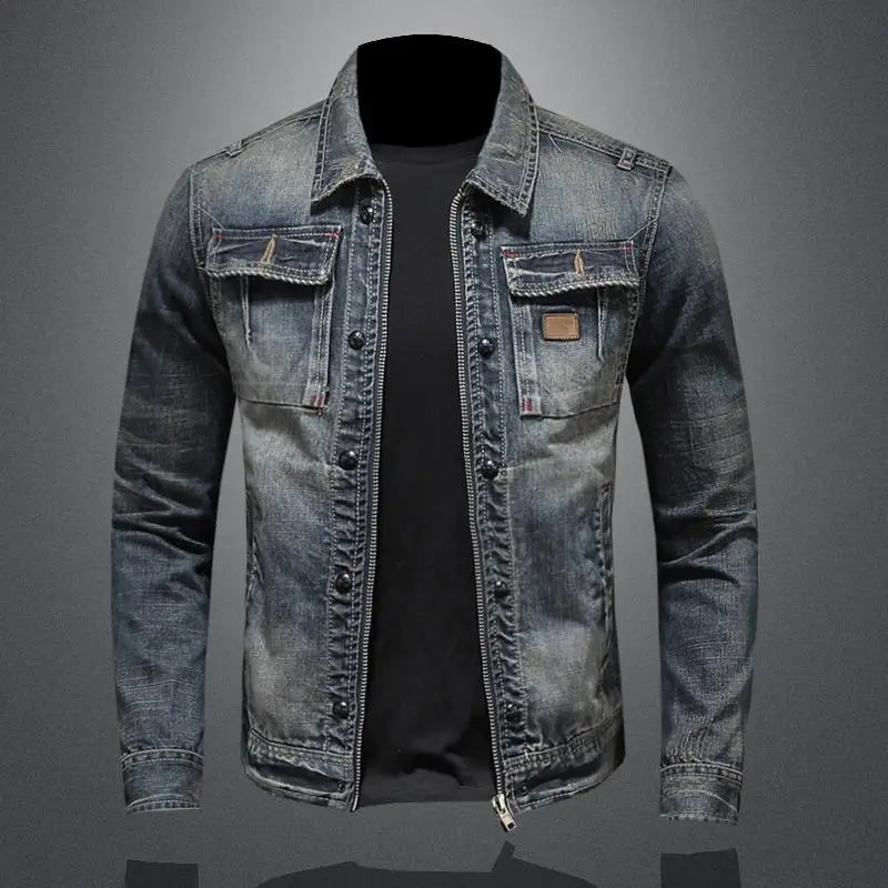 Carl - Veste en denim rétro