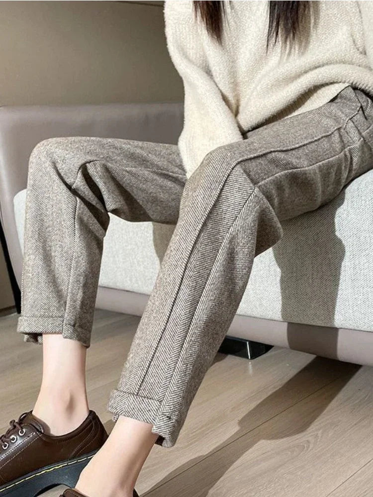 Nora | Pantalon en Tweed Élégant